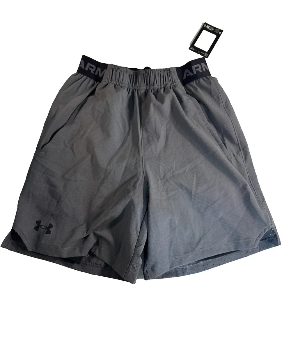 Under Armour Men's Vanish Woven 2-in-1 Training Shorts Size Medium Dark Gray NWT